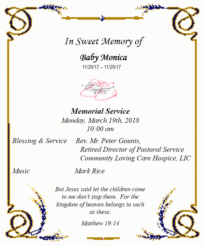 Baby Monica Presentation