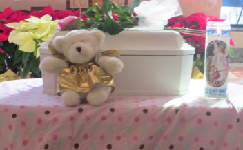 Baby Raguel's casket